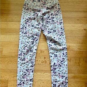 Old Navy Pink and Purple Floral Leggings